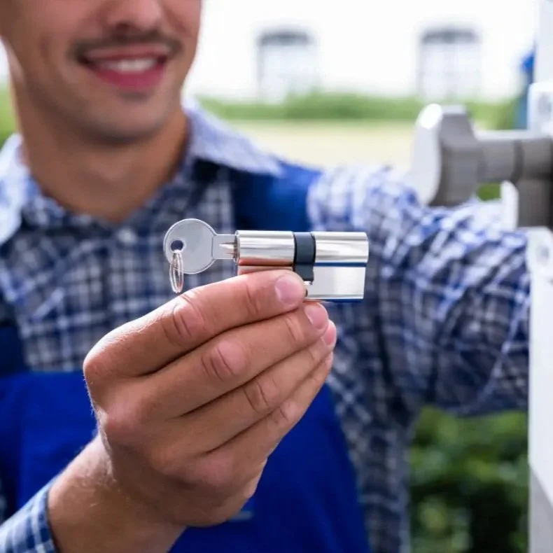 Schloss mit Schlüssel bei Türöffnung – Schlüsseldienst Wetzlar